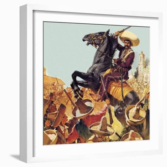 Zapata! the Bandit Who Ruled Mexico-McConnell-Framed Giclee Print