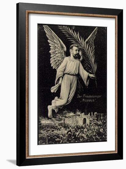 Zar Nicolaus II, Russland, Friedensengel, Propaganda-null-Framed Giclee Print