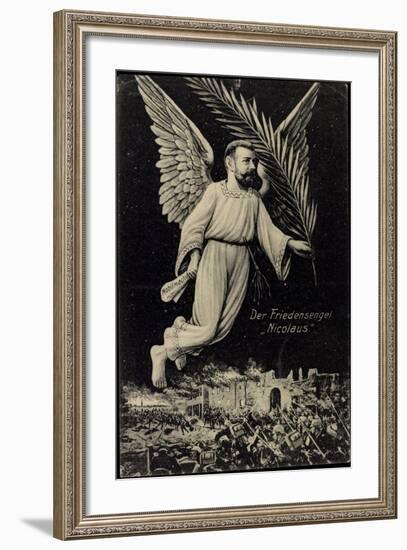 Zar Nicolaus II, Russland, Friedensengel, Propaganda-null-Framed Giclee Print