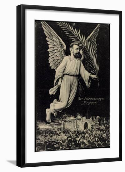 Zar Nicolaus II, Russland, Friedensengel, Propaganda-null-Framed Giclee Print