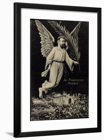 Zar Nicolaus II, Russland, Friedensengel, Propaganda-null-Framed Giclee Print