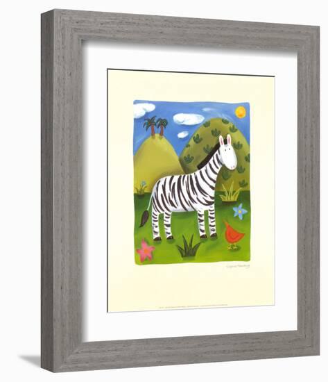 Zara the Zebra-Sophie Harding-Framed Art Print