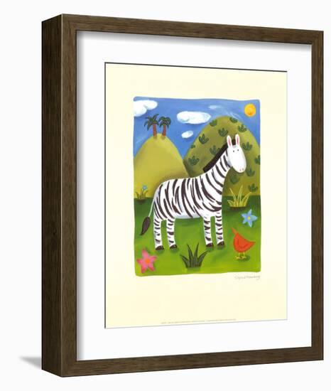 Zara the Zebra-Sophie Harding-Framed Art Print