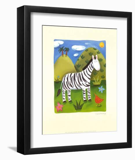 Zara the Zebra-Sophie Harding-Framed Art Print