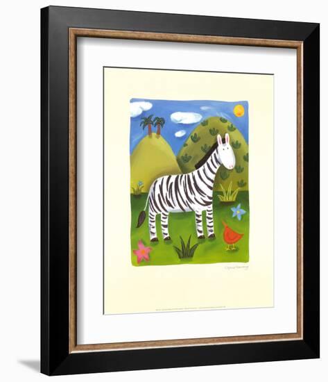 Zara the Zebra-Sophie Harding-Framed Art Print