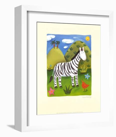 Zara the Zebra-Sophie Harding-Framed Art Print