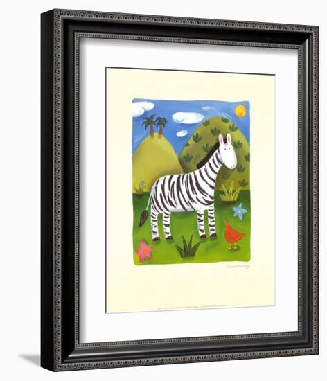 Zara the Zebra-Sophie Harding-Framed Art Print