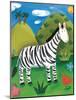 Zara the Zebra-Sophie Harding-Mounted Art Print