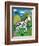 Zara the Zebra-Sophie Harding-Framed Premium Giclee Print