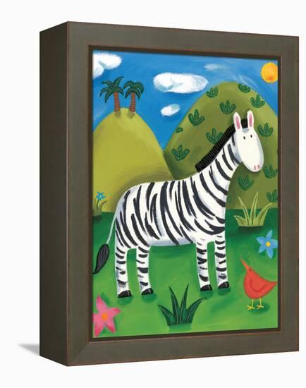 Zara the Zebra-Sophie Harding-Framed Stretched Canvas