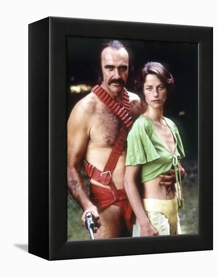 Zardoz by JohnBoorman with Sean Connery and Charlotte Rampling, 1974 (photo)-null-Framed Stretched Canvas