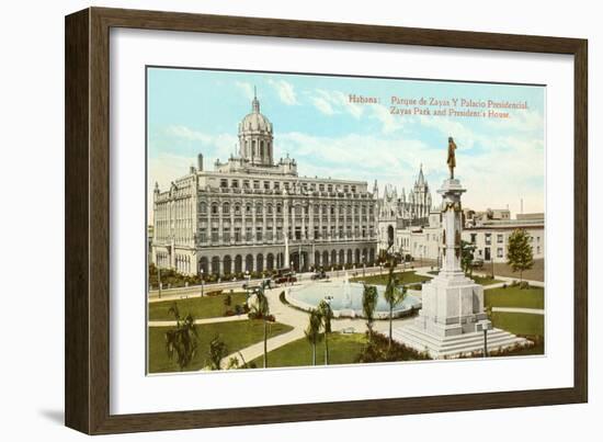 Zayas Park, President's House, Havana, Cuba-null-Framed Art Print