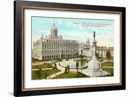 Zayas Park, President's House, Havana, Cuba-null-Framed Art Print