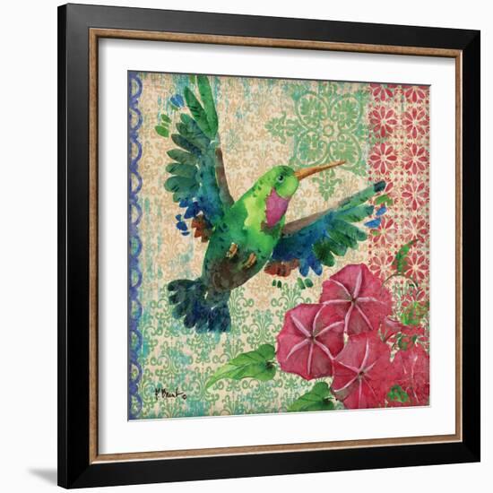 Zealous Hummingbird I-Paul Brent-Framed Art Print