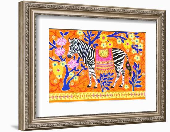 Zebedaios the Zebra-Isabelle Brent-Framed Photographic Print