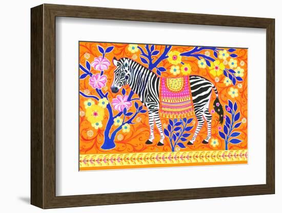 Zebedaios the Zebra-Isabelle Brent-Framed Photographic Print