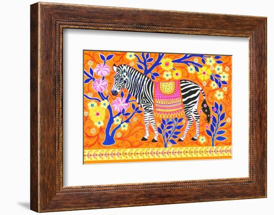 Zebedaios the Zebra-Isabelle Brent-Framed Photographic Print