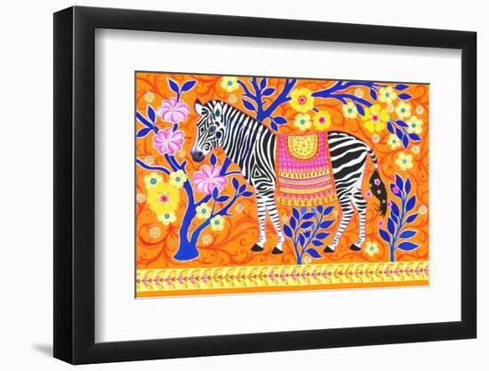 Zebedaios the Zebra-Isabelle Brent-Framed Photographic Print