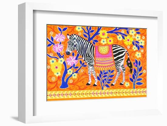 Zebedaios the Zebra-Isabelle Brent-Framed Photographic Print