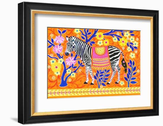 Zebedaios the Zebra-Isabelle Brent-Framed Photographic Print