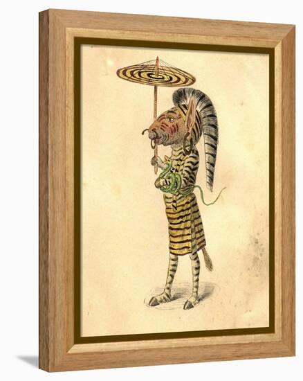 Zebra 1873 'Missing Links' Parade Costume Design-Charles Briton-Framed Premier Image Canvas