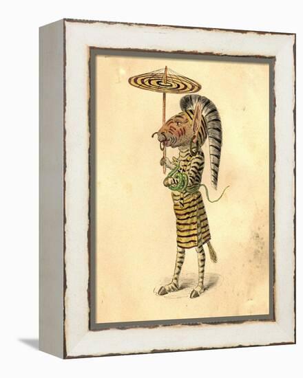 Zebra 1873 'Missing Links' Parade Costume Design-Charles Briton-Framed Premier Image Canvas