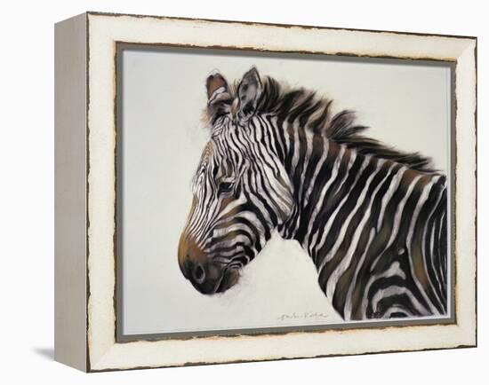 Zebra, 2002-Odile Kidd-Framed Premier Image Canvas