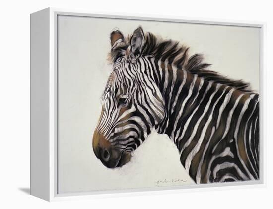 Zebra, 2002-Odile Kidd-Framed Premier Image Canvas