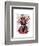 Zebra and Bunny Hat-Fab Funky-Framed Art Print