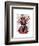 Zebra and Bunny Hat-Fab Funky-Framed Art Print