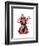 Zebra and Bunny Hat-Fab Funky-Framed Art Print