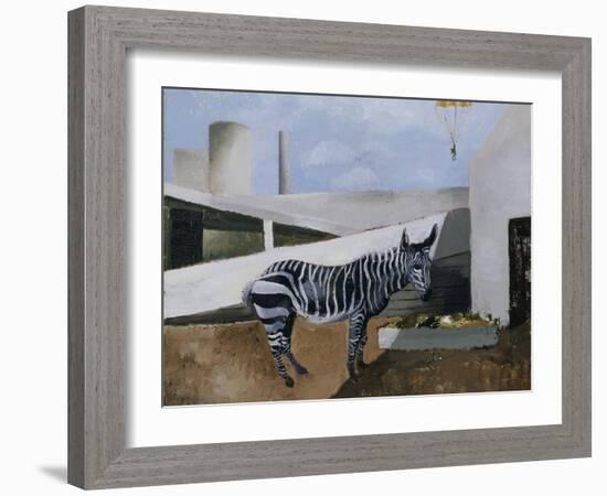 Zebra and Parachute-Christopher Wood-Framed Giclee Print