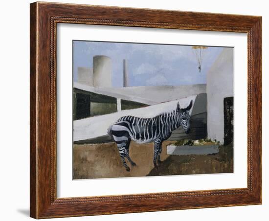 Zebra and Parachute-Christopher Wood-Framed Giclee Print