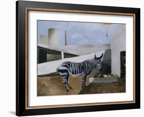Zebra and Parachute-Christopher Wood-Framed Giclee Print