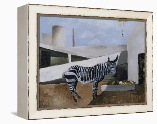 Zebra and Parachute-Christopher Wood-Framed Premier Image Canvas