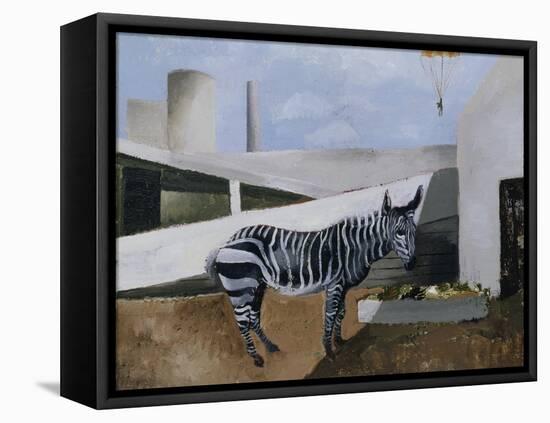 Zebra and Parachute-Christopher Wood-Framed Premier Image Canvas