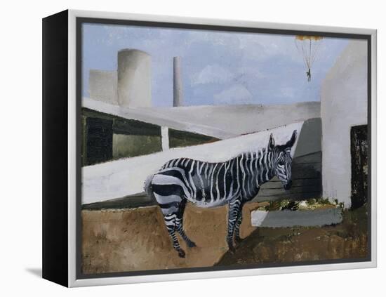 Zebra and Parachute-Christopher Wood-Framed Premier Image Canvas