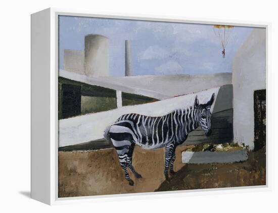 Zebra and Parachute-Christopher Wood-Framed Premier Image Canvas