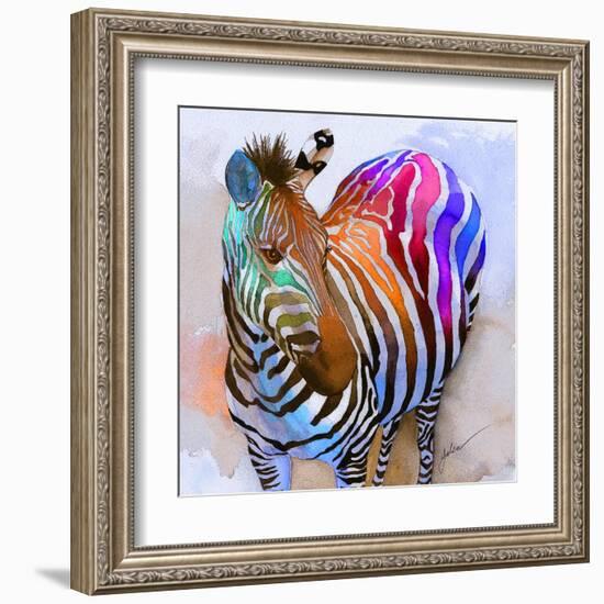 Zebra Dreams-Galen Hazelhofer-Framed Art Print