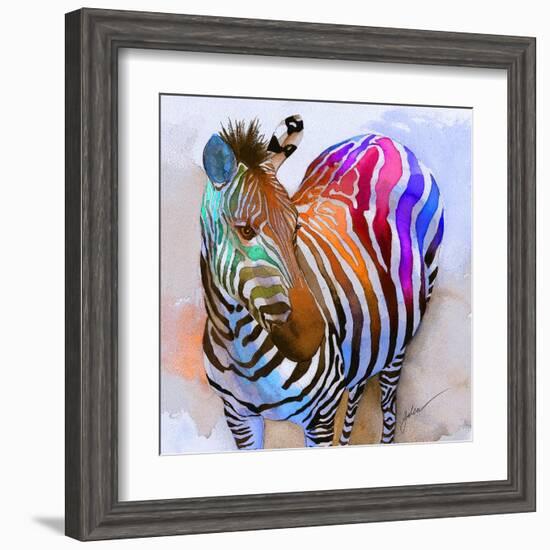 Zebra Dreams-Galen Hazelhofer-Framed Art Print