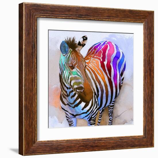 Zebra Dreams-Galen Hazelhofer-Framed Art Print