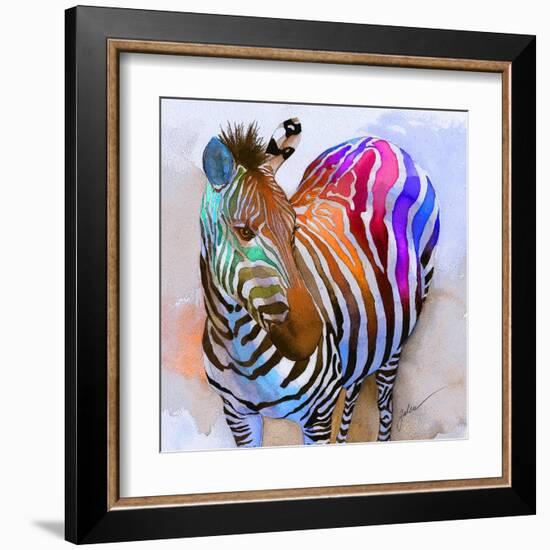 Zebra Dreams-Galen Hazelhofer-Framed Art Print