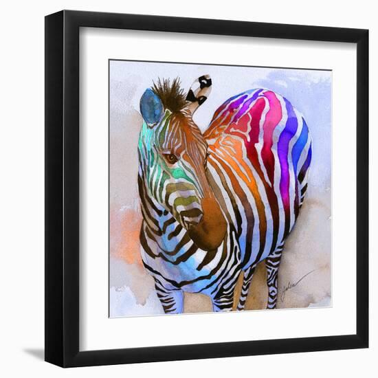 Zebra Dreams-Galen Hazelhofer-Framed Art Print