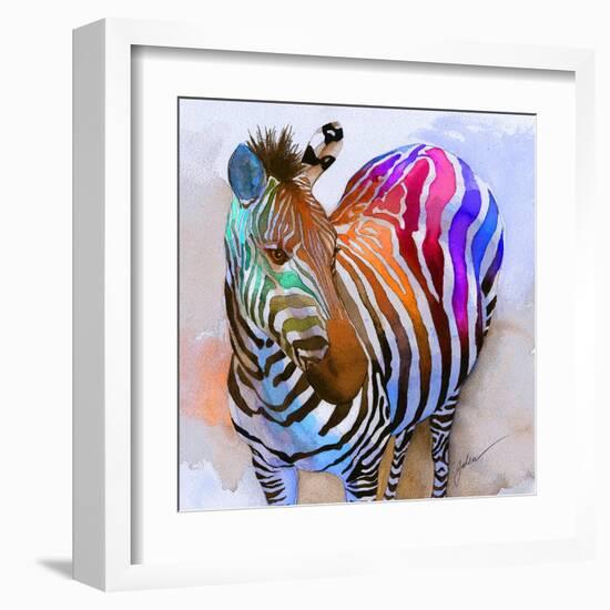 Zebra Dreams-Galen Hazelhofer-Framed Art Print