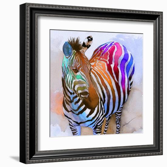 Zebra Dreams-Galen Hazelhofer-Framed Art Print