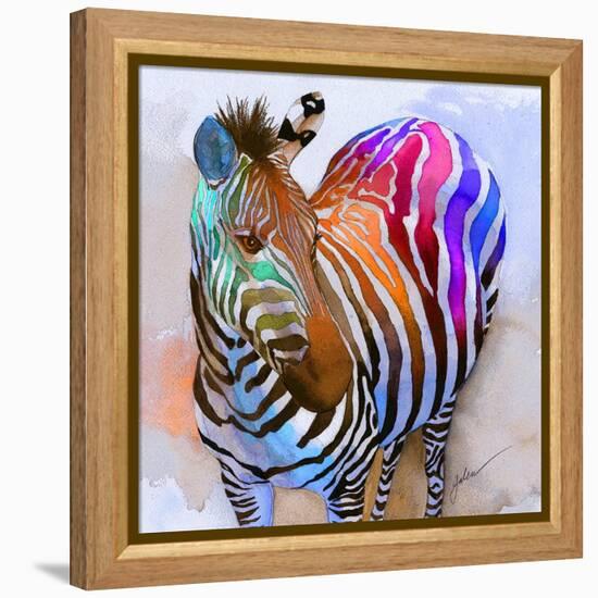 Zebra Dreams-Galen Hazelhofer-Framed Stretched Canvas