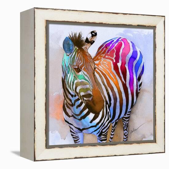 Zebra Dreams-Galen Hazelhofer-Framed Stretched Canvas