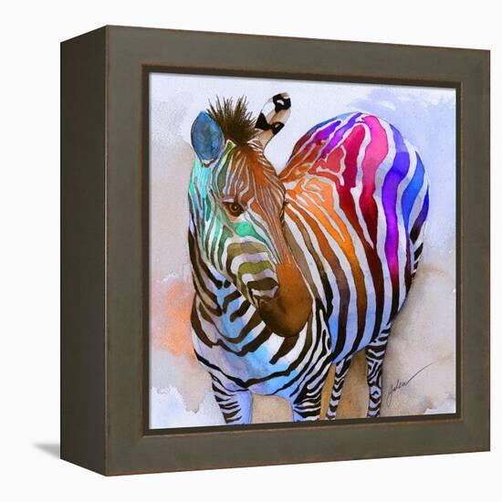 Zebra Dreams-Galen Hazelhofer-Framed Stretched Canvas