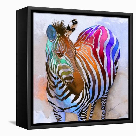 Zebra Dreams-Galen Hazelhofer-Framed Stretched Canvas