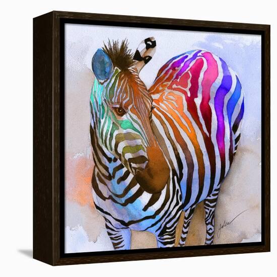 Zebra Dreams-Galen Hazelhofer-Framed Stretched Canvas